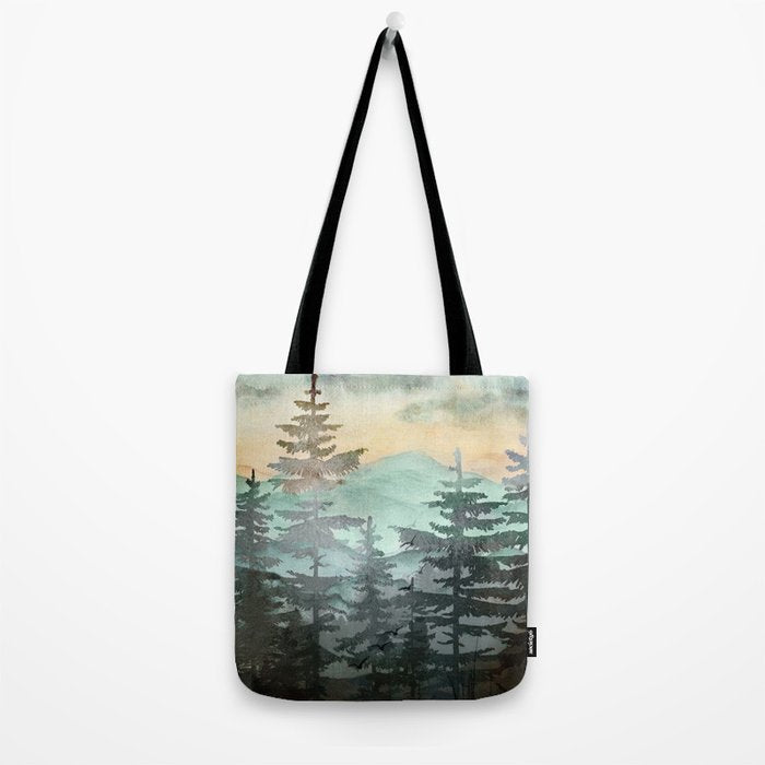 Pine Trees Tote Bag Gallery Image 2