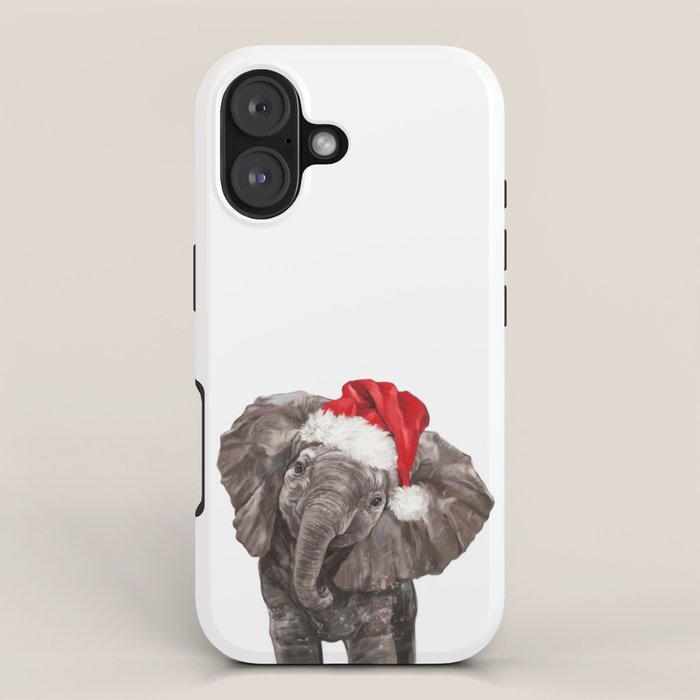 Christmas Baby Elephant iPhone Case Gallery Image 1