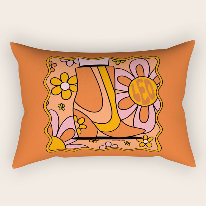 Leo Groovy Rectangular Pillow Gallery Image 2