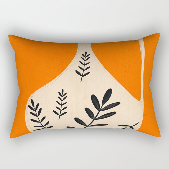 Minimal Abstract Art Vase 24 Rectangular Pillow Gallery Image 2