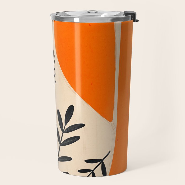 Minimal Abstract Art Vase 24 Travel Mug Gallery Image 2