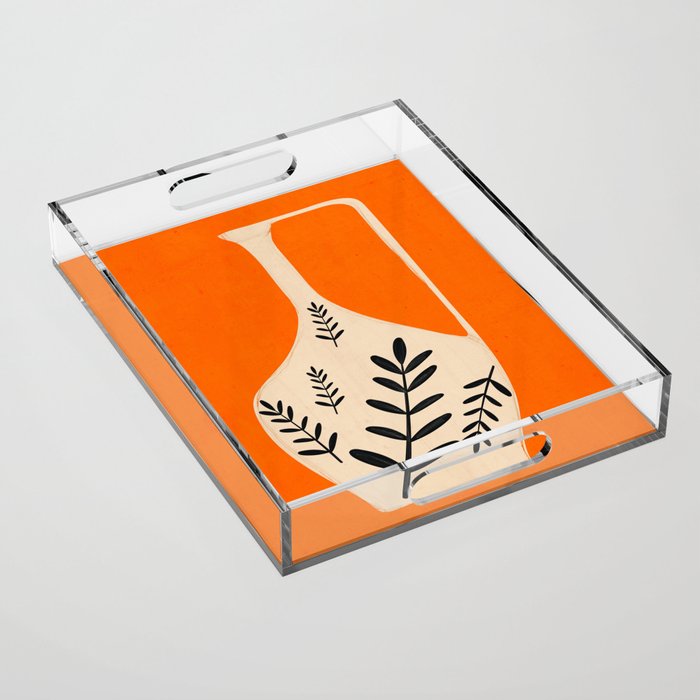 Minimal Abstract Art Vase 24 Acrylic Tray Gallery Image 1