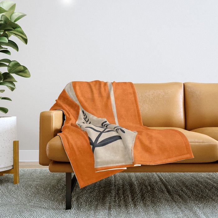 Minimal Abstract Art Vase 24 Throw Blanket Gallery Image 1