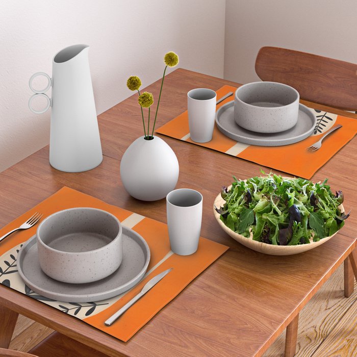 Minimal Abstract Art Vase 24 Placemat Gallery Image 2
