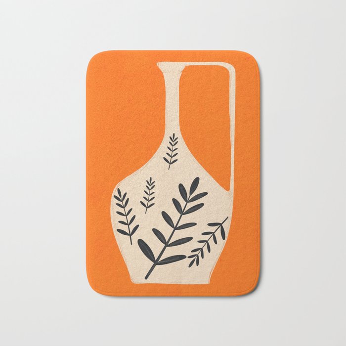 Minimal Abstract Art Vase 24 Bath Mat Gallery Image 1