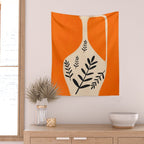 Minimal Abstract Art Vase 24 Wall Tapestry Gallery Image 2