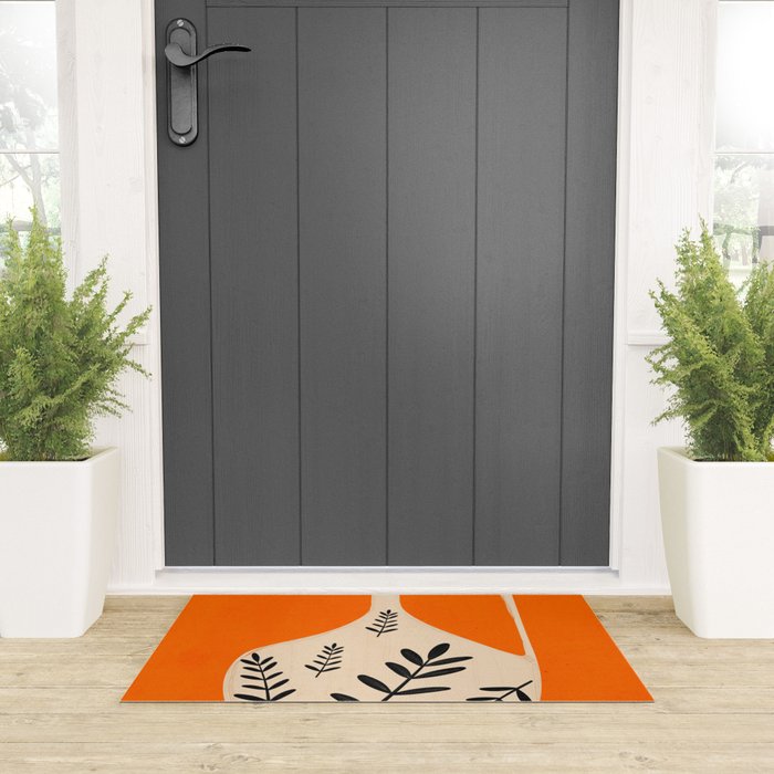Minimal Abstract Art Vase 24 Welcome Mat Gallery Image 3