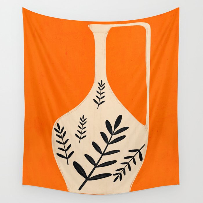 Minimal Abstract Art Vase 24 Wall Tapestry Gallery Image 4