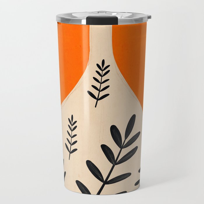 Minimal Abstract Art Vase 24 Travel Mug Gallery Image 1