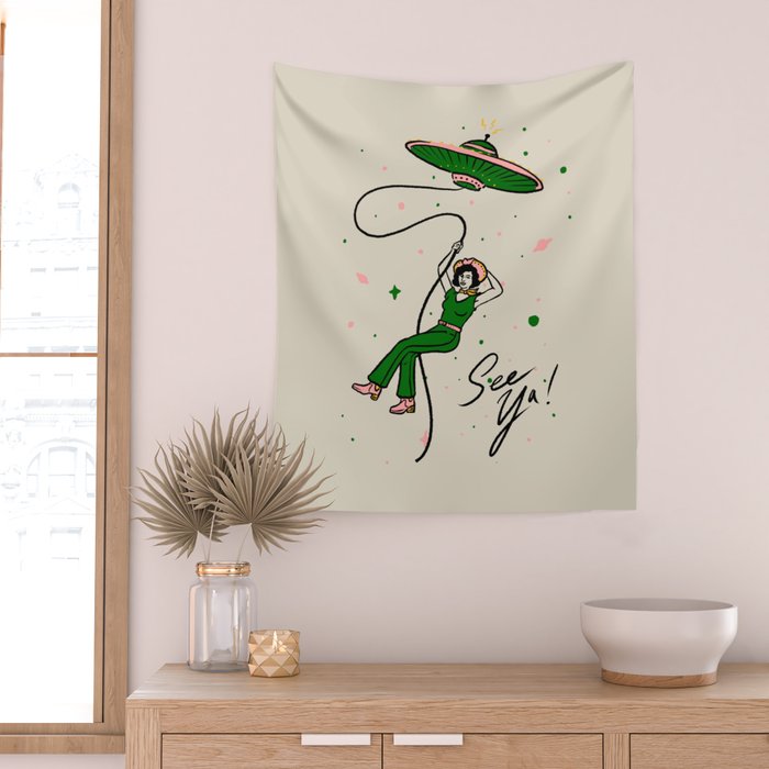 See Ya Wall Tapestry Gallery Image 2