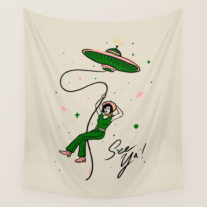 See Ya Wall Tapestry Gallery Image 1