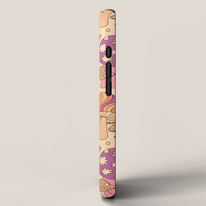 Purple & Orange Magic Mushrooms iPhone Case Gallery Image 2