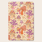 Purple & Orange Magic Mushrooms Cutting Board Gallery Image 1