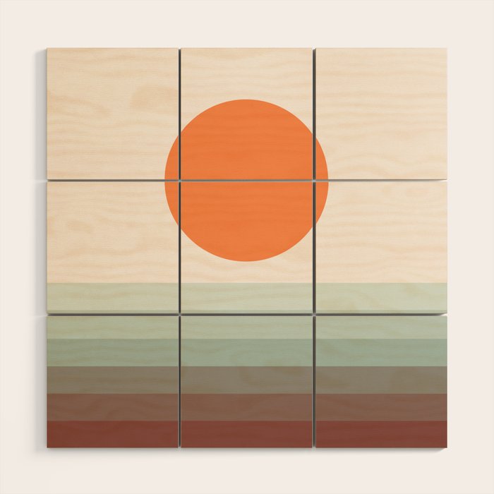 Sunseeker 16 Landscape Wood Wall Art Gallery Image 1