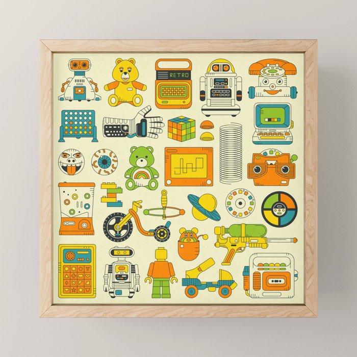 RETRO TOYS Mini Art Print Gallery Image 1