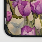 Purple tulips field  Laptop Sleeve Gallery Image 3