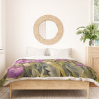 Purple tulips field  Duvet Cover Gallery Image 3