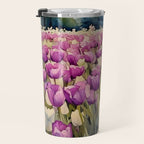 Purple tulips field  Travel Mug Gallery Image 3
