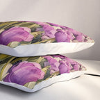 Purple tulips field  Pillow Sham Gallery Image 3