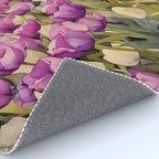 Purple tulips field  Rug Gallery Image 4