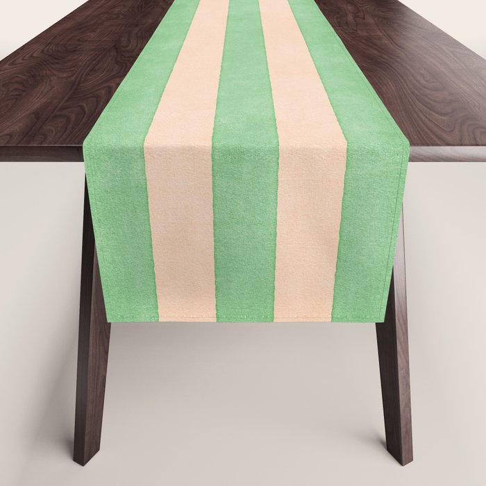 STRIPES 001 N - Lime Table Runner Gallery Image 1