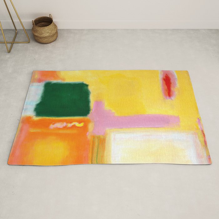 Mark Rothko - No 16 / No 12 (Mauve Intersection) Artwork Rug Gallery Image 2