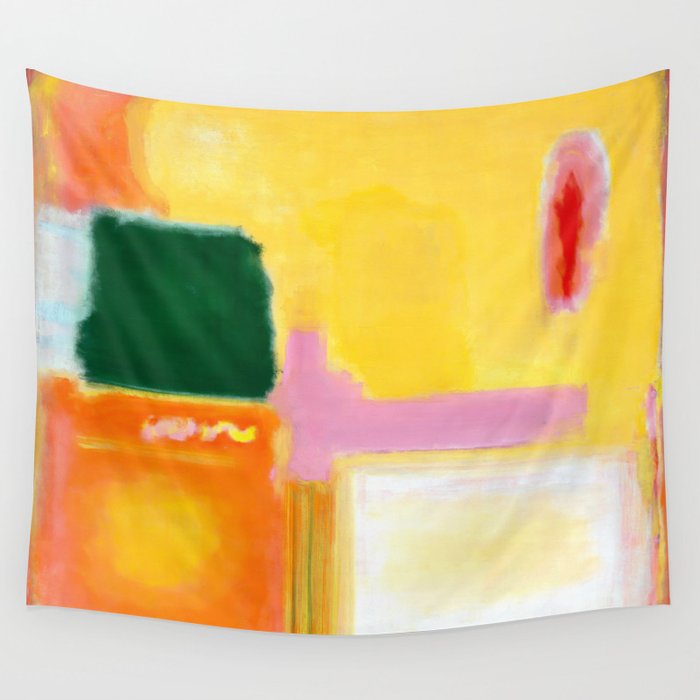 Mark Rothko - No 16 / No 12 (Mauve Intersection) Artwork Wall Tapestry Gallery Image 4