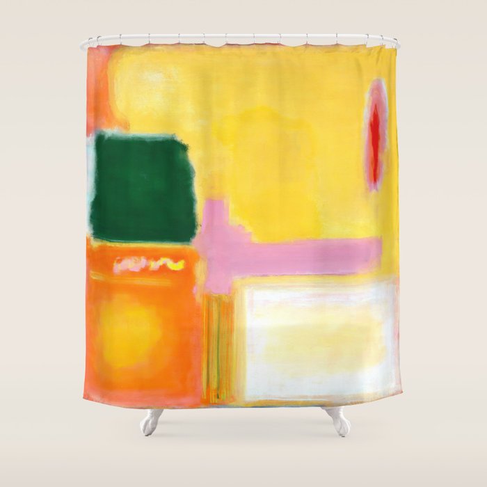 Mark Rothko - No 16 / No 12 (Mauve Intersection) Artwork Shower Curtain Gallery Image 1