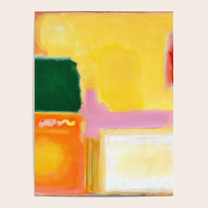 Mark Rothko - No 16 / No 12 (Mauve Intersection) Artwork Poster Gallery Image 1