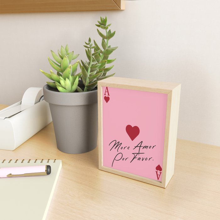 Ace of hearts - More amore por favor. Mini Art Print Gallery Image 2