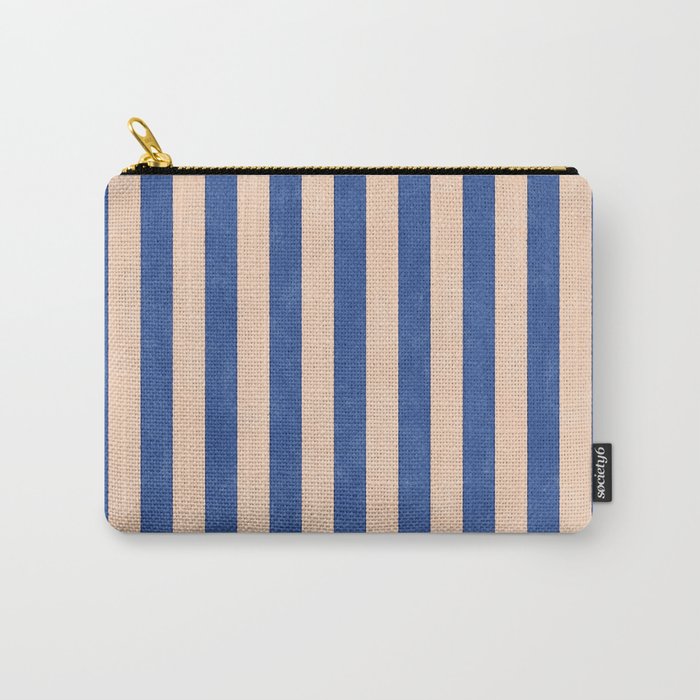 STRIPES 001 O - Sapphire Carry All Pouch Gallery Image 1