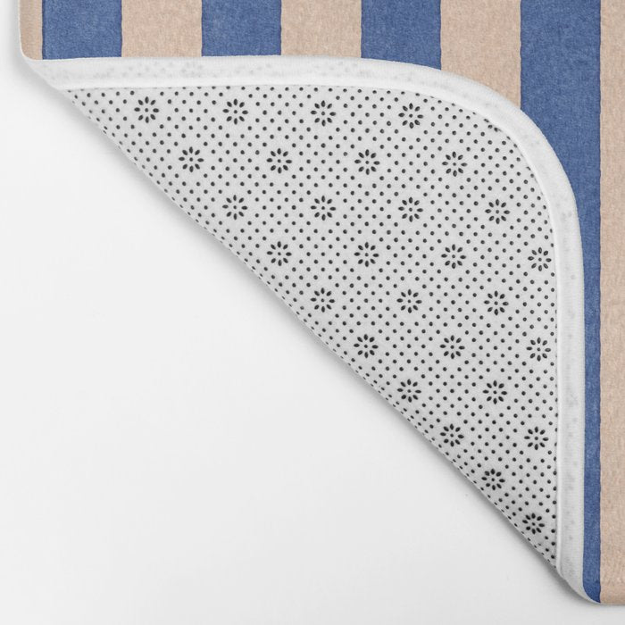 STRIPES 001 O - Sapphire Bath Mat Gallery Image 2