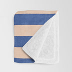 STRIPES 001 O - Sapphire Throw Blanket Gallery Image 3