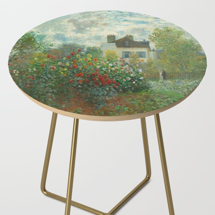 Claude Monet The Artist's Garden In Argenteuil A Corner Of The Garden With Dahlias 1873 Side Table Gallery Image 2