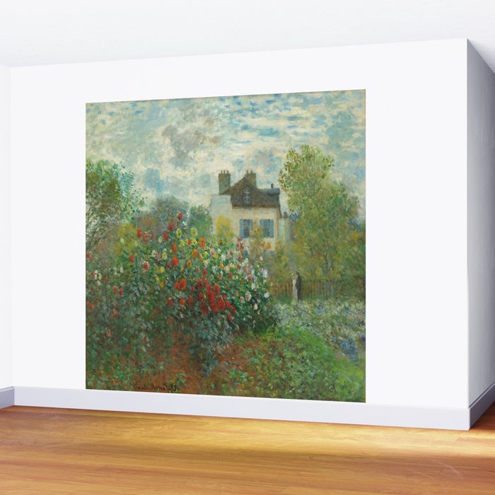 Claude Monet The Artist's Garden In Argenteuil A Corner Of The Garden With Dahlias 1873 Wall Mural Gallery Image 2