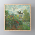 Claude Monet The Artist's Garden In Argenteuil A Corner Of The Garden With Dahlias 1873 Mini Art Print Gallery Image 1