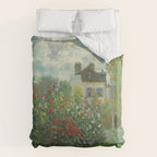 Claude Monet The Artist's Garden In Argenteuil A Corner Of The Garden With Dahlias 1873 Duvet Cover Gallery Image 6