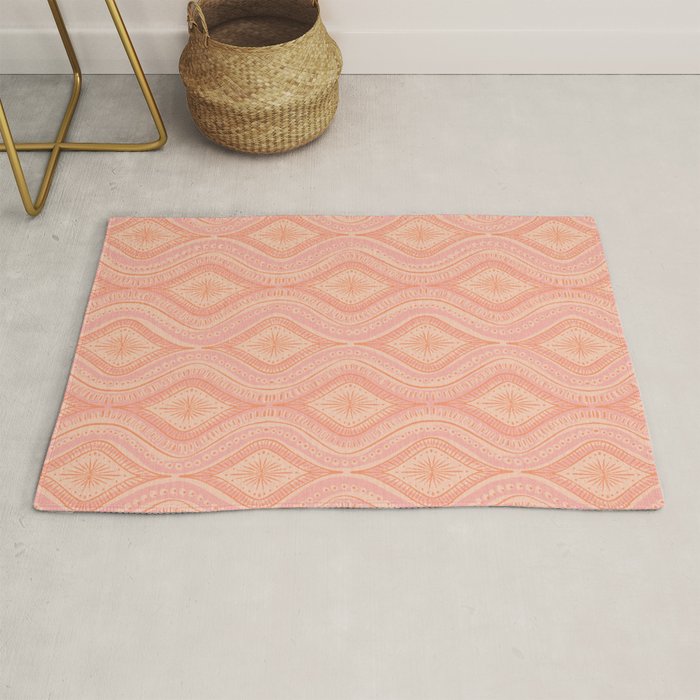 Hand-drawn Symmetrical Pattern #2 Rug Gallery Image 1