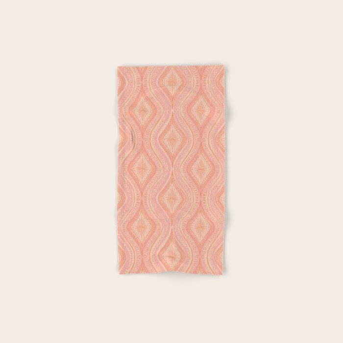 Hand-drawn Symmetrical Pattern #2 Bath Towel Gallery Image 1