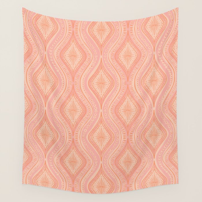 Hand-drawn Symmetrical Pattern #2 Wall Tapestry Gallery Image 1