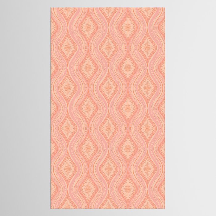 Hand-drawn Symmetrical Pattern #2 Tablecloth Gallery Image 2