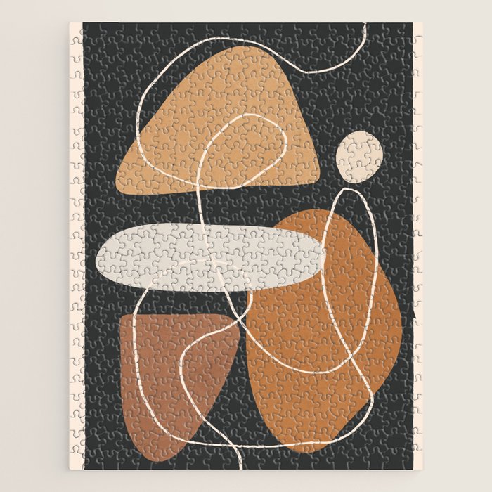 Minimal Colorful Abstract Shapes 1 Jigsaw Puzzle Gallery Image 1