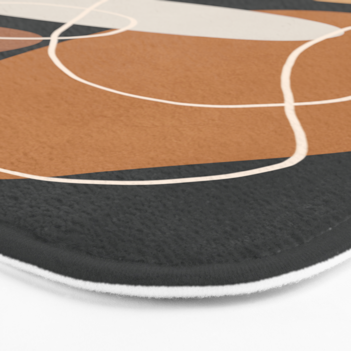 Minimal Colorful Abstract Shapes 1 Bath Mat Gallery Image 3