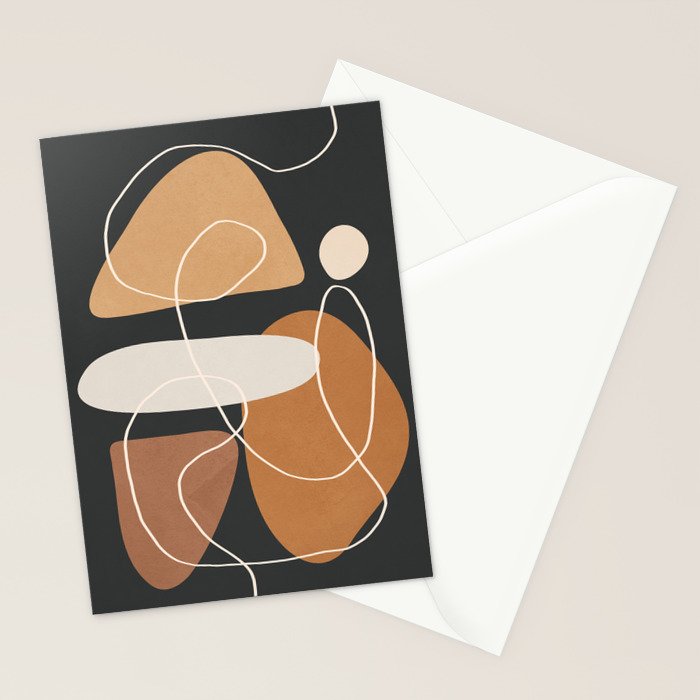 Minimal Colorful Abstract Shapes 1 Stationery Card Gallery Image 2
