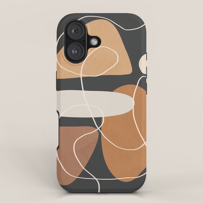 Minimal Colorful Abstract Shapes 1 iPhone Case Gallery Image 1