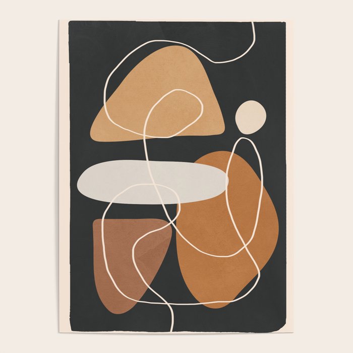 Minimal Colorful Abstract Shapes 1 Poster Gallery Image 1