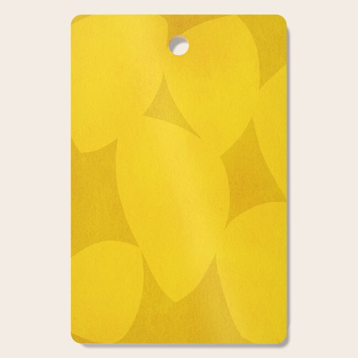 Abstract shapes-yellow gold Cutting Board Gallery Image 1