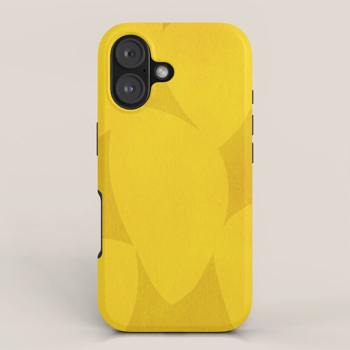 Abstract shapes-yellow gold iPhone Case Gallery Image 1