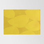 Abstract shapes-yellow gold Rug Gallery Image 2