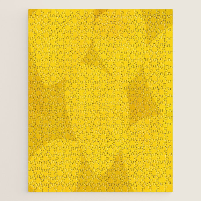 Abstract shapes-yellow gold Jigsaw Puzzle Gallery Image 1